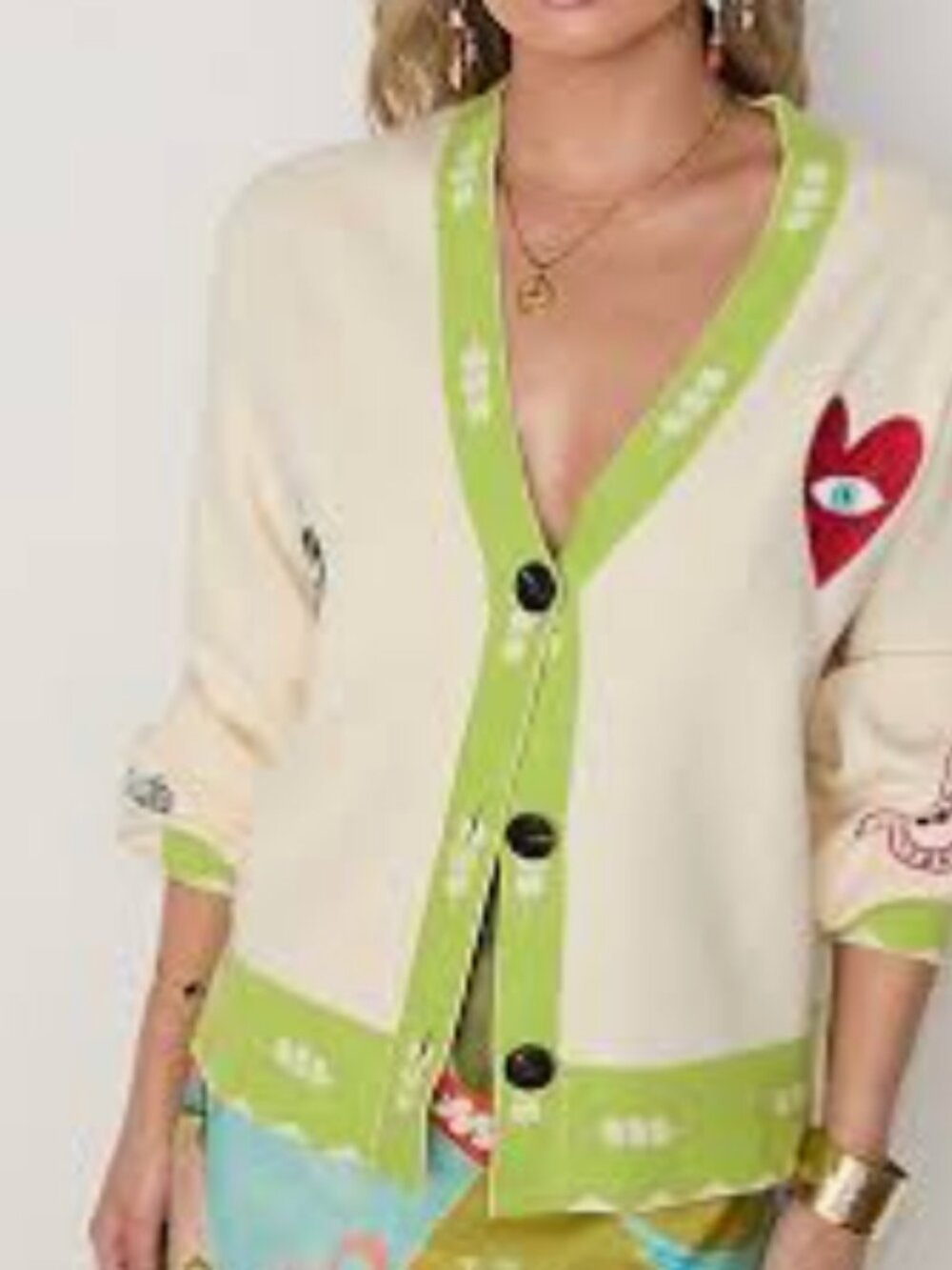 Never Fully Dressed Cream Sundazed Summer Cardigan Size M